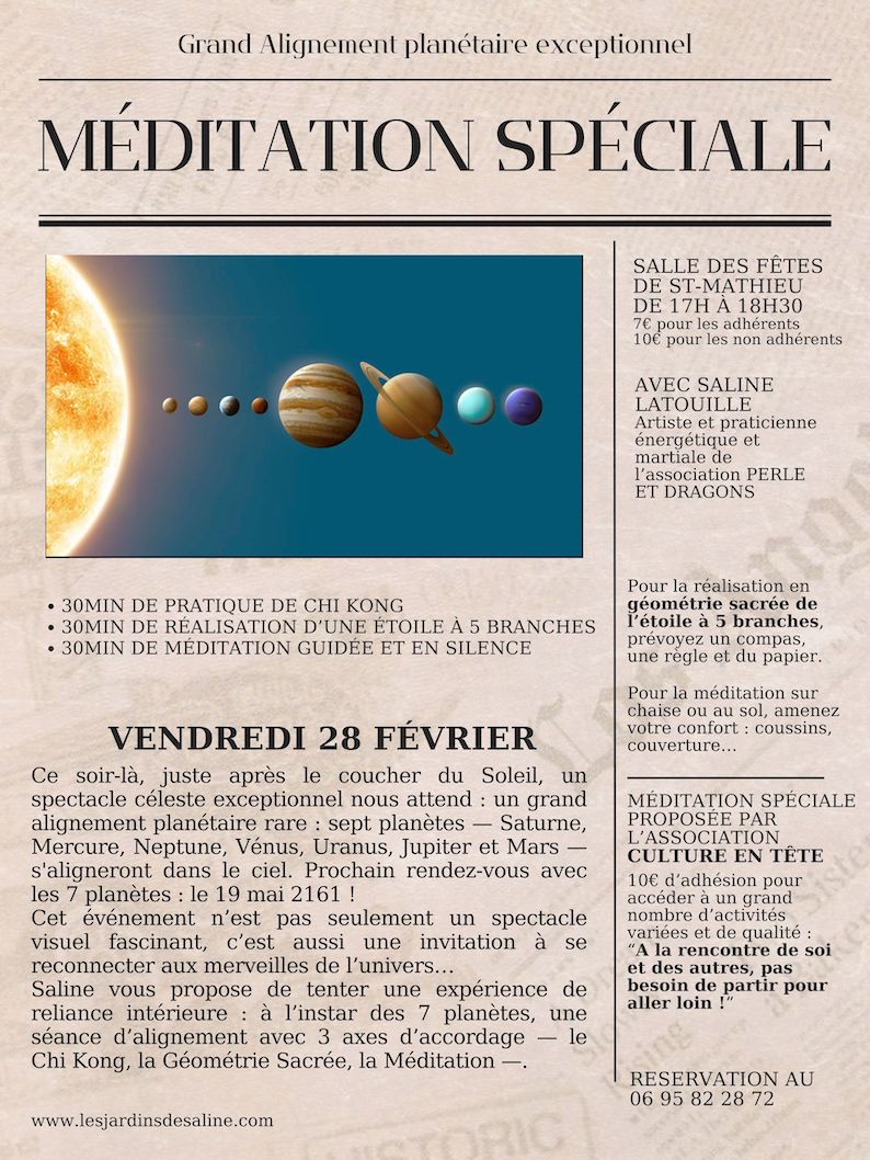Méditation spéciale "Grand Alignement planétaire"